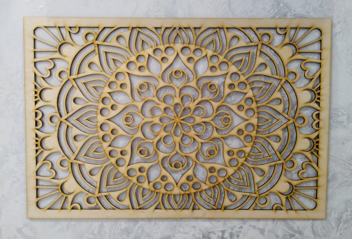 Illusion Mandala Rectangle Stencil