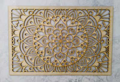 Illusion Mandala Rectangle Stencil