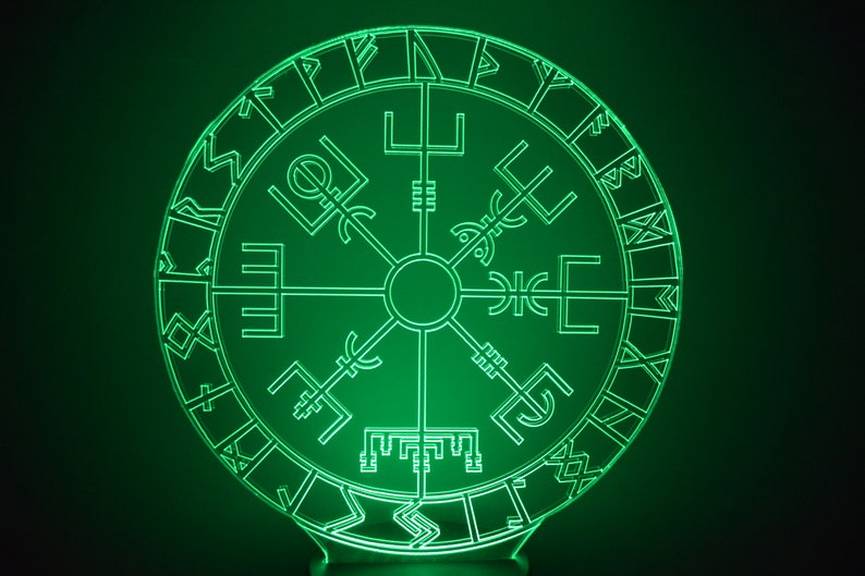 LED Night Lamp Viking Runes