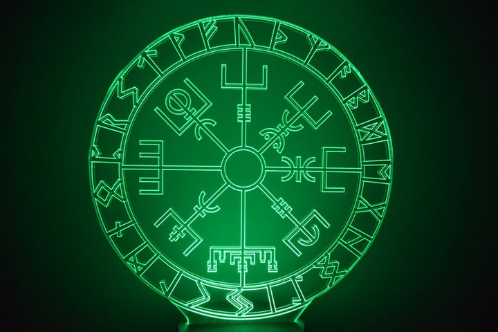 LED Night Lamp Viking Runes