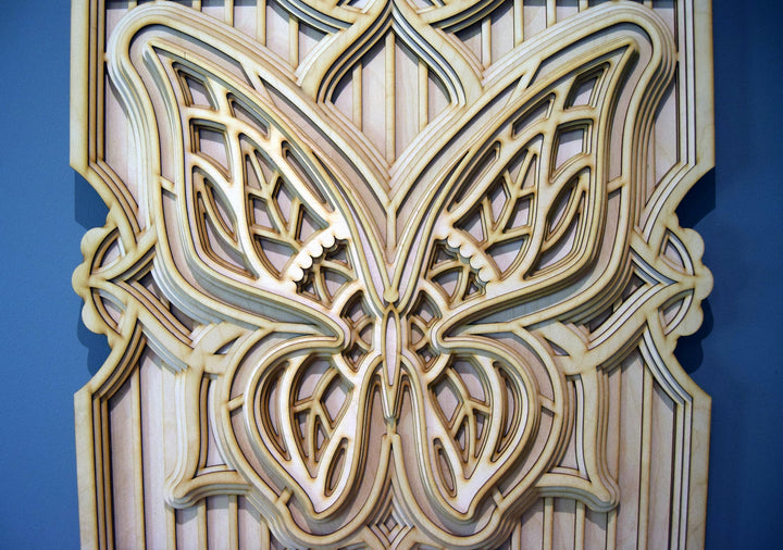 Spiritual butterfly mandala