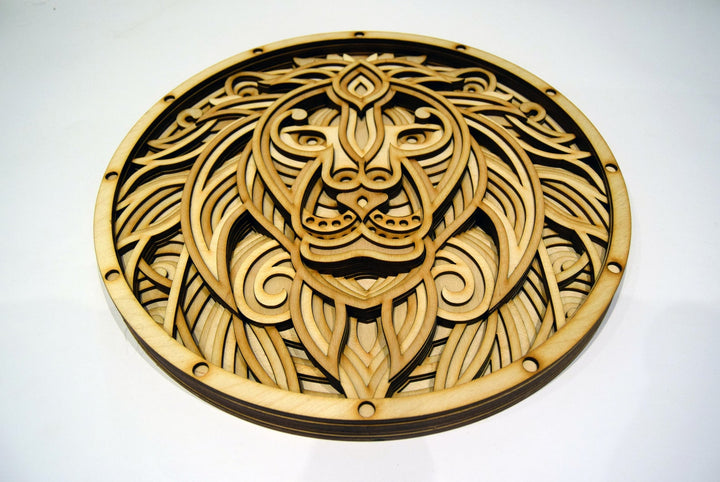 Wooden Lion Mandala