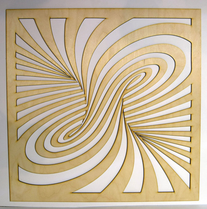 Portal Illusion Wooden Stencil