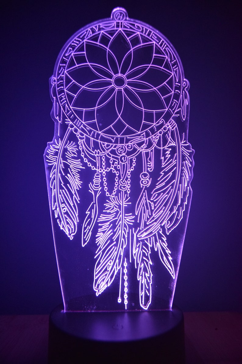 Dreamcatcher LED Night Lamp | RGB 3D Acrylic Night Light