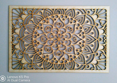 Illusion Mandala Rectangle Stencil