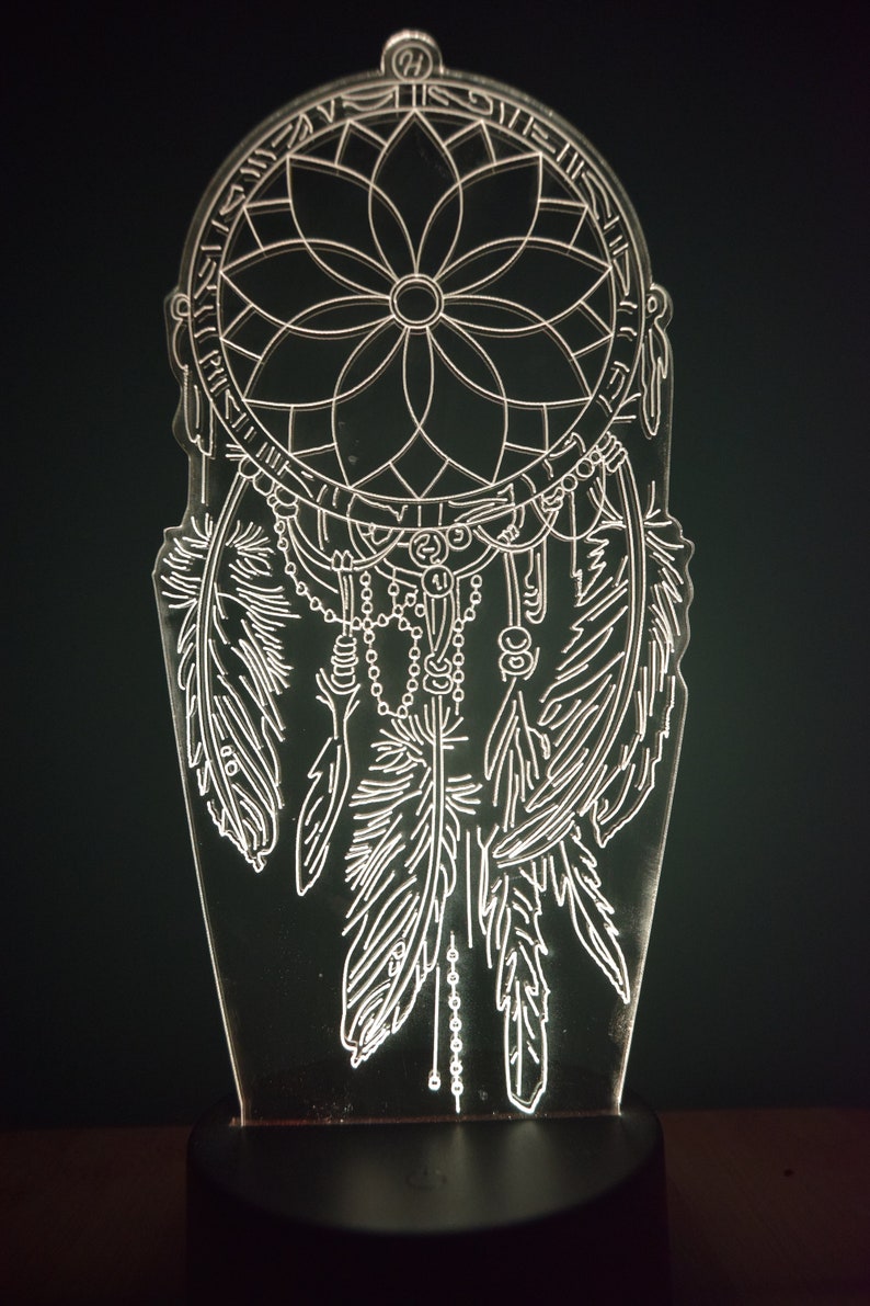 Dreamcatcher LED Night Lamp | RGB 3D Acrylic Night Light