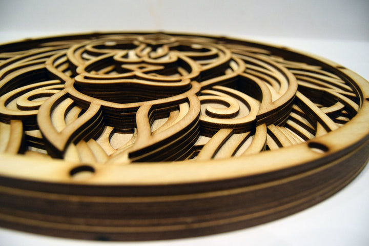 Wooden Lion Mandala
