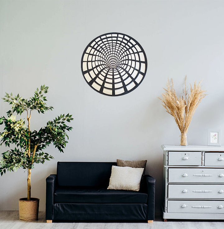 Wooden Illusion Portal Stencil