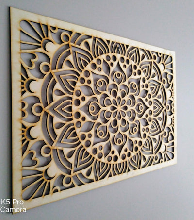 Illusion Mandala Rectangle Stencil