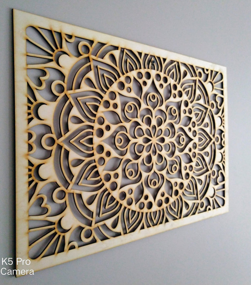 Illusion Mandala Rectangle Stencil