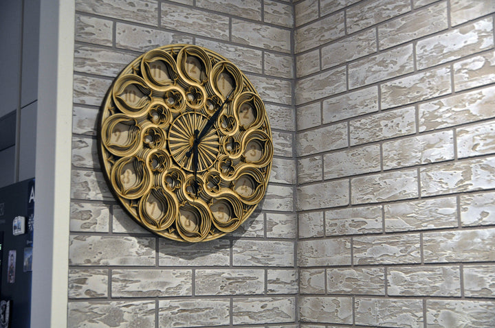 Wooden Clock Mandala Wall Hanging