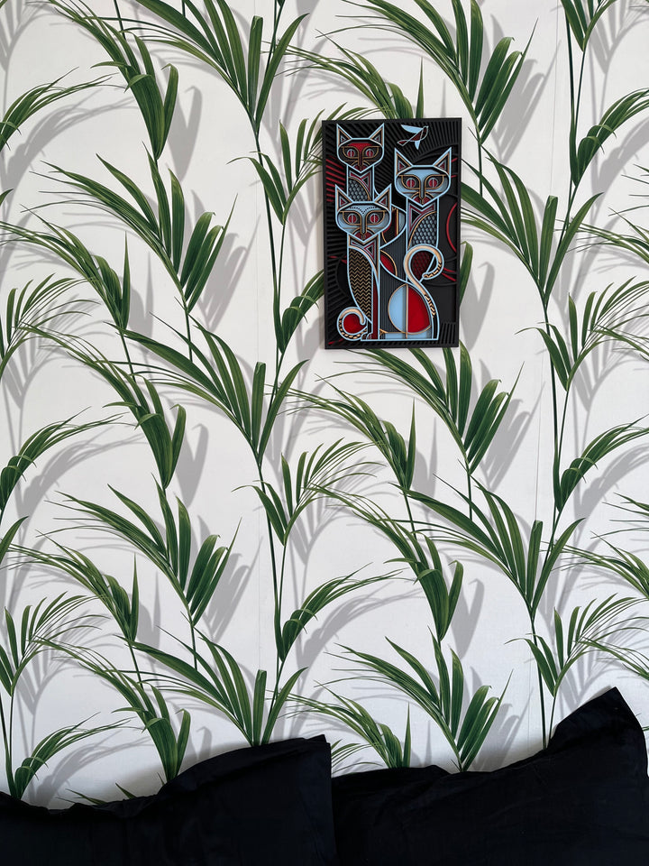 Cats Painting Mandala Wall Art