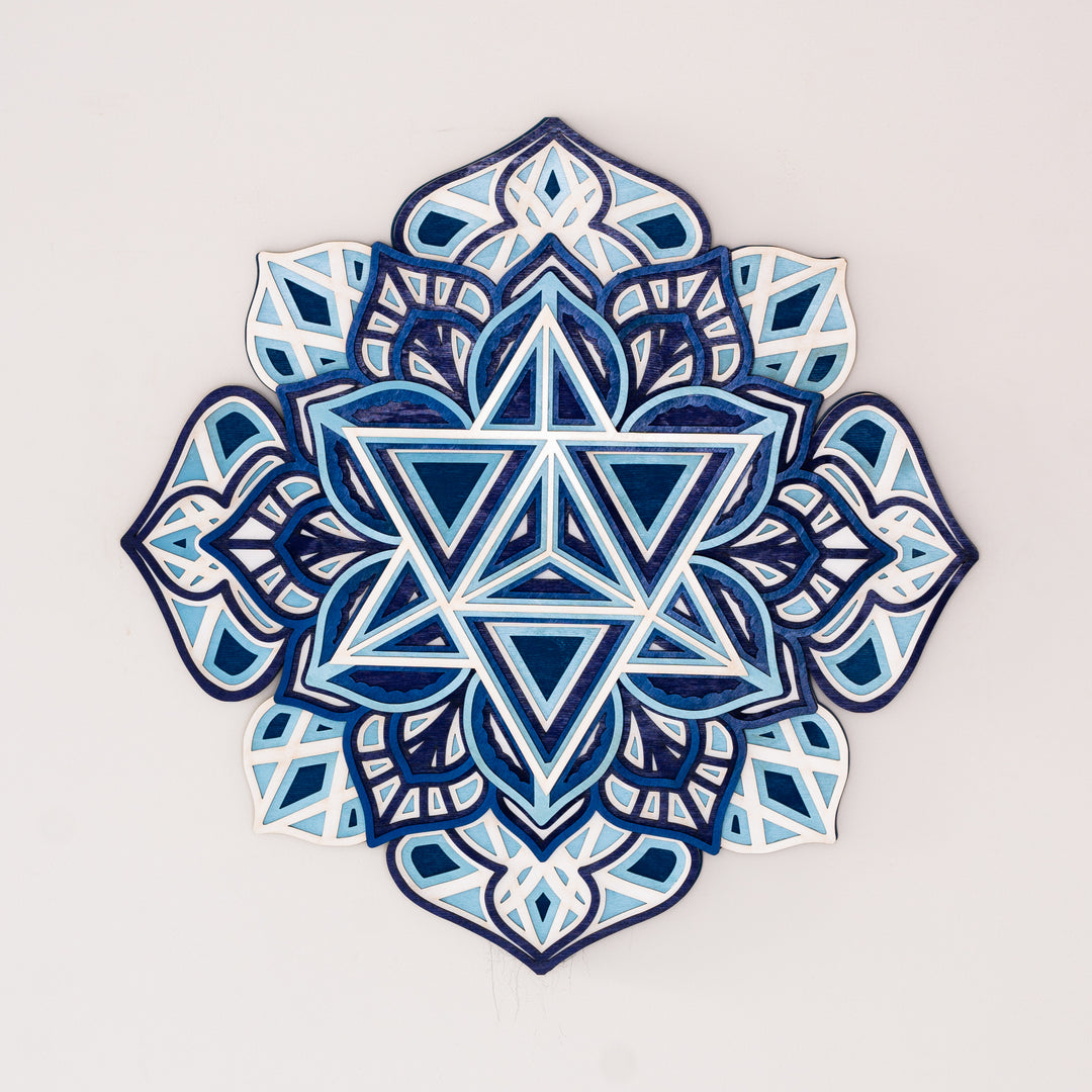 Merkaba Sacred Geometry Mandala Wall Art