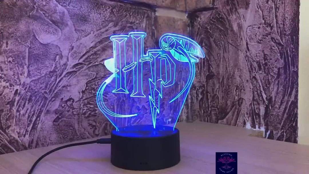 LED Night Lamp Viking Runes