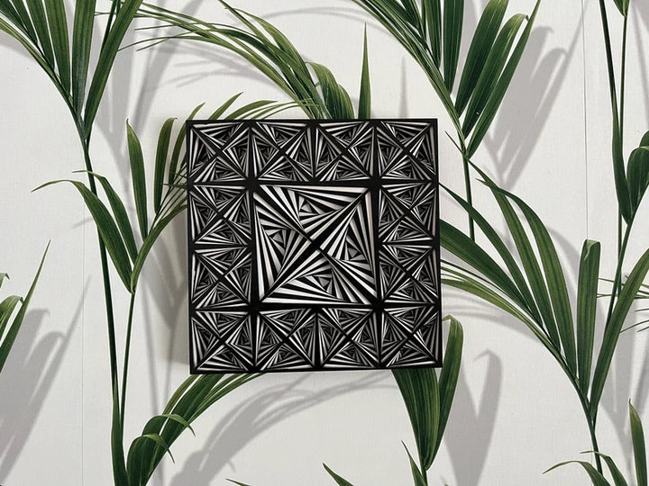 Black & White Illusion Mandala Wall Art