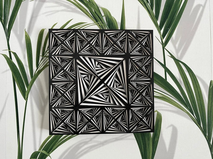 Black & White Illusion Mandala Wall Art