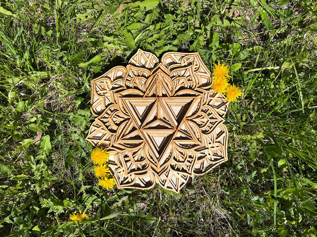 Merkaba Sacred Geometry Mandala Wall Art